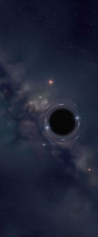 Artists impression of black hole